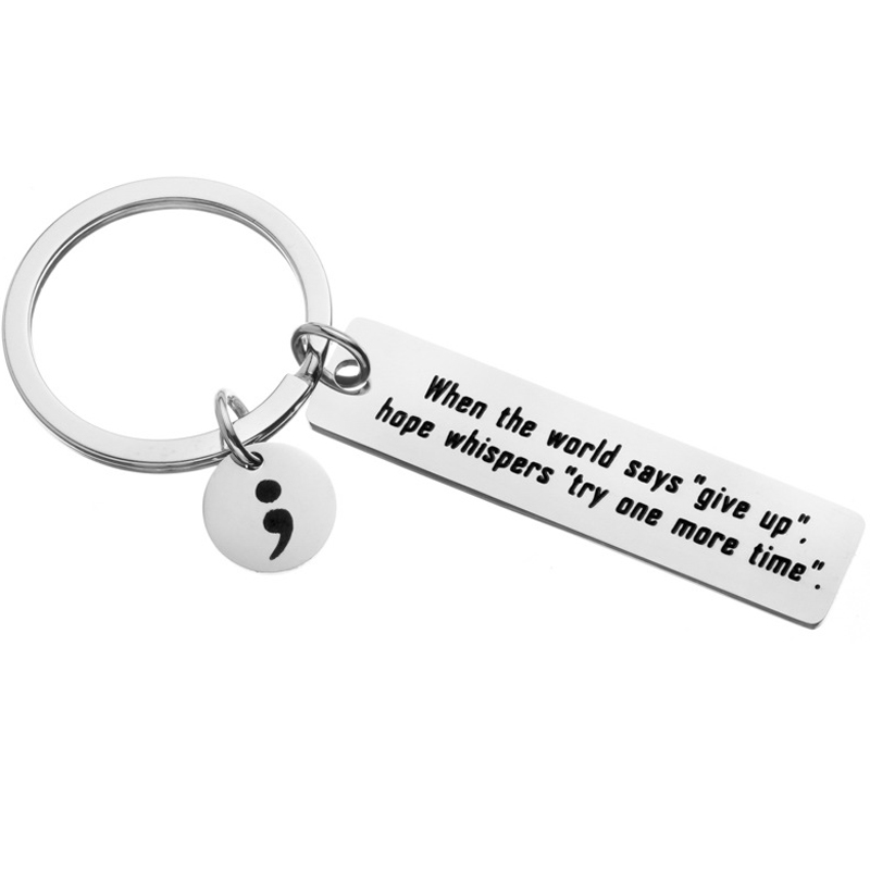 Health Wellness Gifts - Portachiavi con consapevolezza della salute mentale