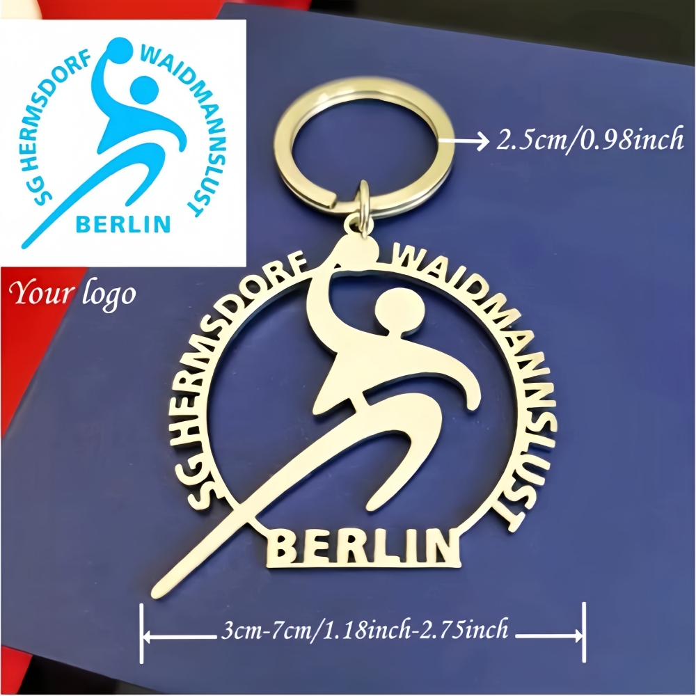 Health Wellness Gifts - Portachiavi Personalizzati in Acciaio Inox con