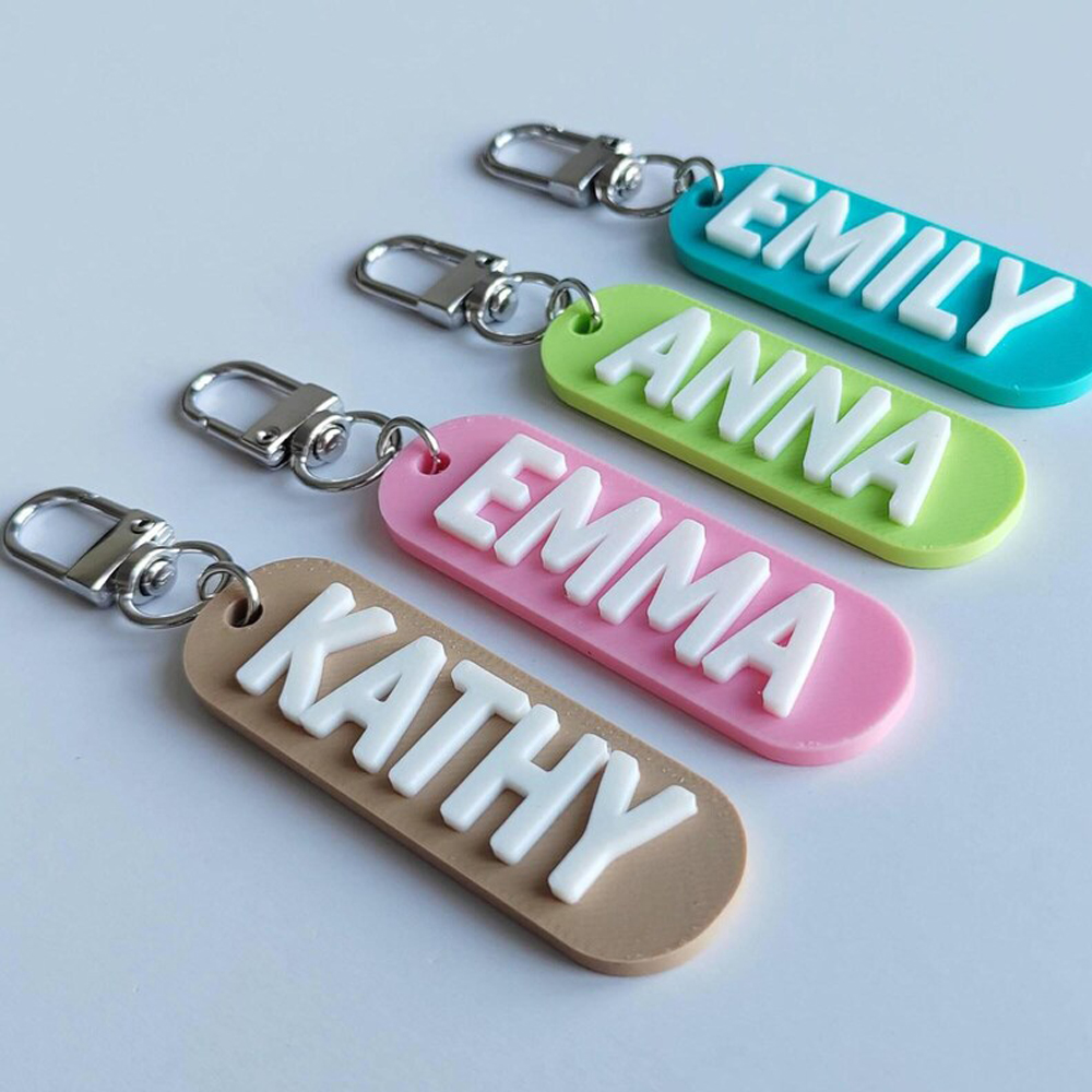 Health Wellness Gifts - Portachiavi Personalizzato con Nome, Etichetta in